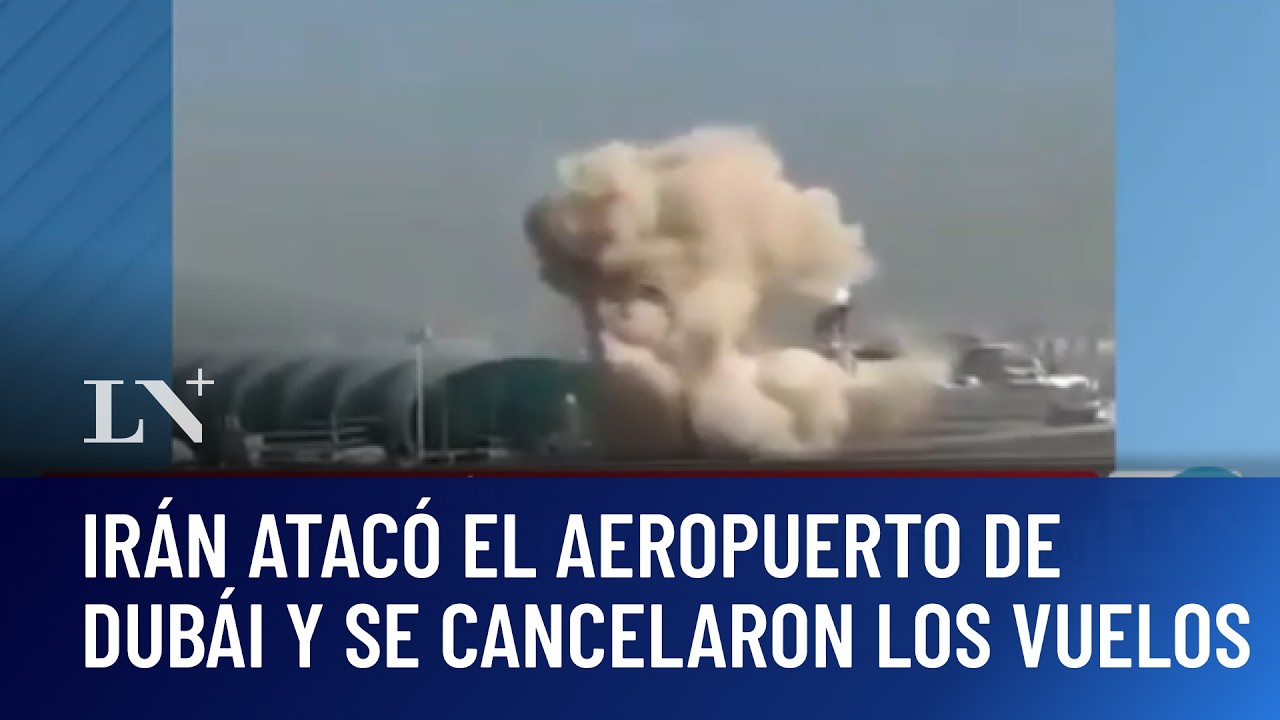 Irán atacó el aeropuerto de Dubái y todos los vuelos fueron suspendidos