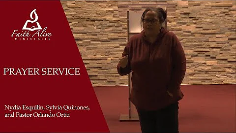 Prayer Service with Nydia Esquilin, Sylvia Quinone...