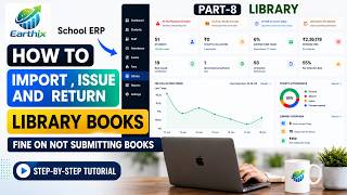 How to add library data on Earthix | Add Book Book | Issue Book | Receive Book | part-8