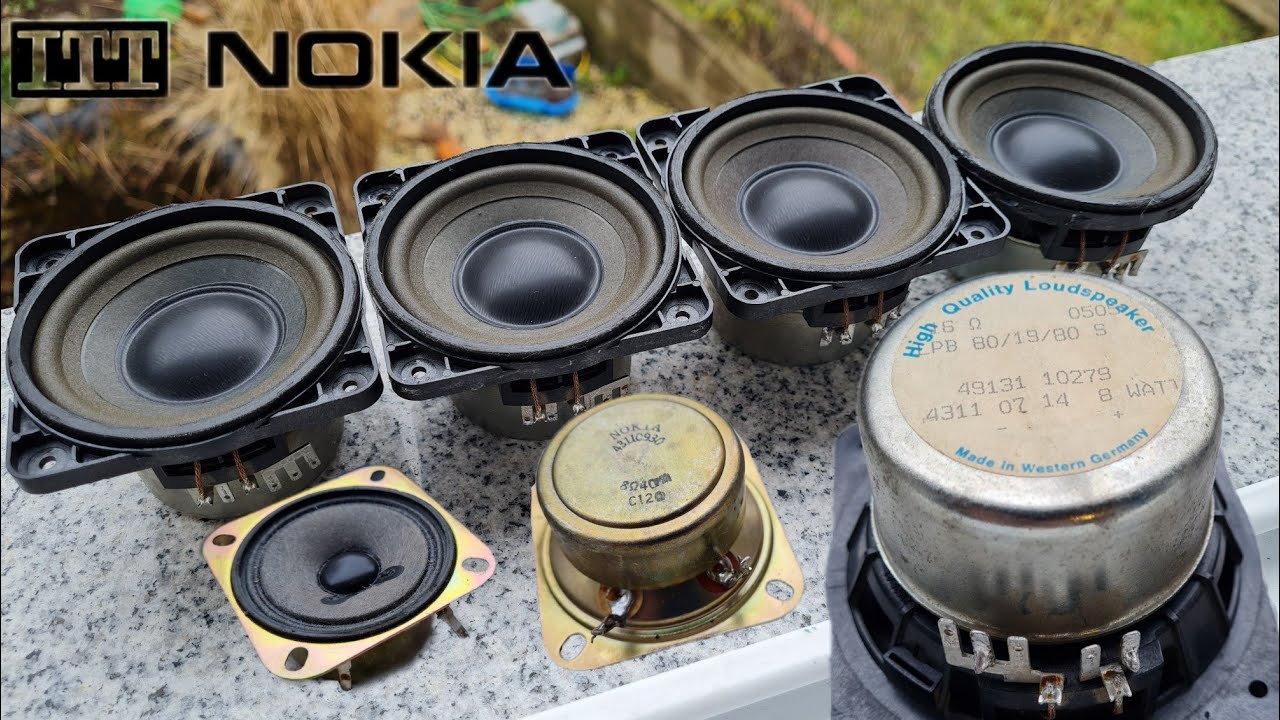 ITT NOKIA CRT Tv Speaker System Test Nokia LPB 80 YouTube
