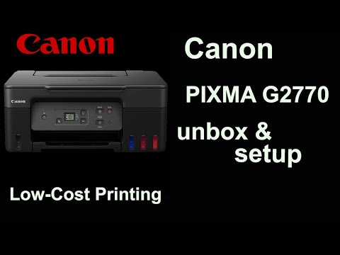 Распаковка и полная настройка Canon PIXMA 2770 | Простое руководство по установке