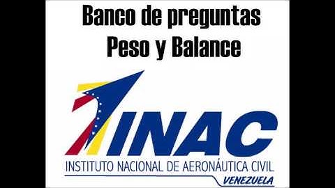 Banco de preguntas INAC (peso y balance)