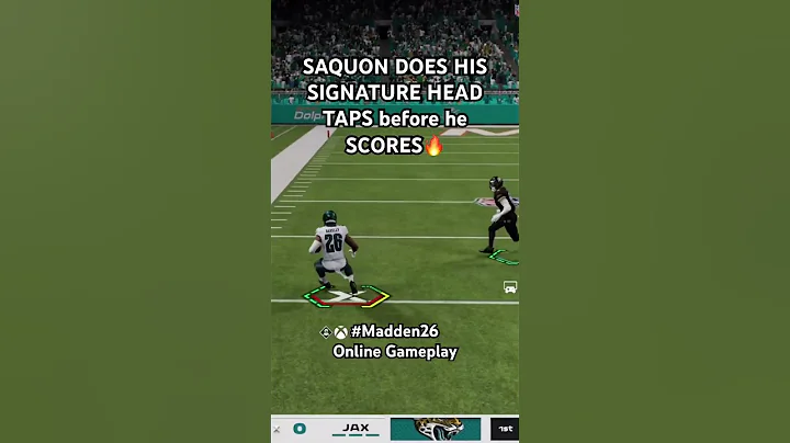 SAQUON HAS HEAD SIGNATURE HEAD TAPS before BEFORE HE SCORES #madden26