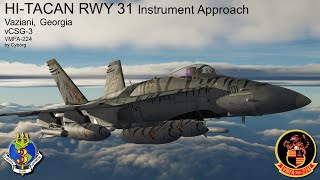vVMFA 224 TACAN Approach to Vaziani