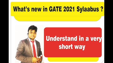 New SYLLABUS of GATE 2021 I  ELECTRICAL & ELECTRONICS GATE 2021 NEW SYLLABUS I WHAT