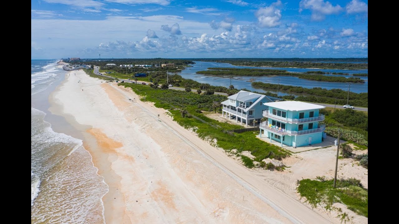 Homes For Sale In St. Augustine 1/2 Acre Oceanfront with 360 degree