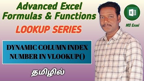 DYNAMIC COLUMN INDEX NUMBER IN VLOOKUP | COLUMNS & VLOOKUP | Kallanai YT