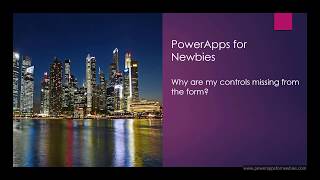 PowerApps Controls Missing - My First Power App Canvas App for Beginners