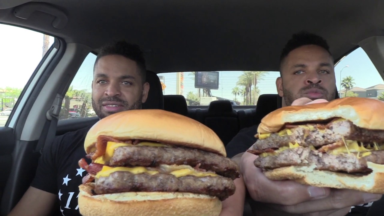 Eating Wendy's Baconator YouTube