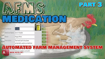 Automated Farm Management System | Medication System | Dev in MS Access | Part 3