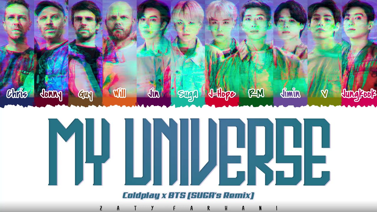 Coldplay X BTS 'My Universe' (SUGA's Remix) Lyrics [Color Coded_Han