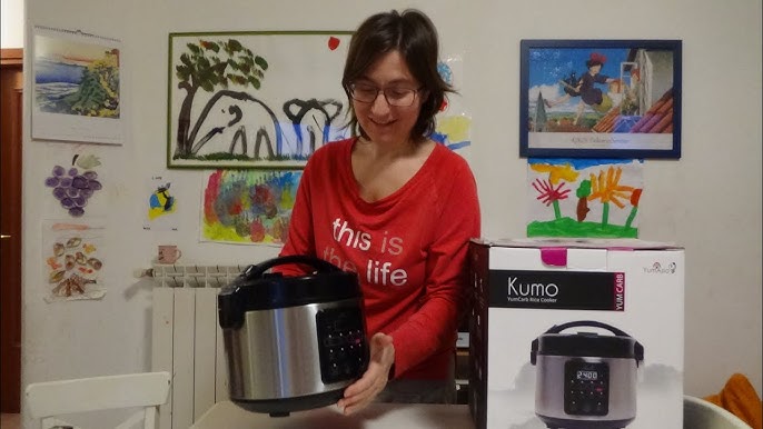 Yum Asia Kumo YumCarb Rice Cooker with Ceramic Bowl and Advanced Fuzzy  Logic, (5.5 Cups, 1 Litre), 5 Rice Cooking Functions, 3 Multicooker  Functions