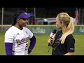 Washington Softball's Alana Johnson & Ruby Meylan Recap The Win Over Nebraska At PVCC