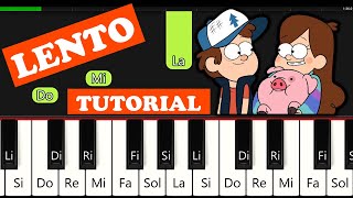 COMO TOCAR La Cancion de Gravity Falls en Piano 🎹 Tutorial con Notas | PIANO FACIL | Easy Theme Song screenshot 1