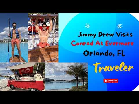 Inside Conrad Orlando at Evermore 🌴 Florida’s Largest Lagoon, Floating Hot Tub Boat & Resort Visit thumbnail
