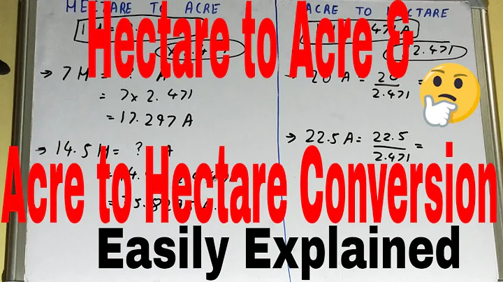 How to convert hectare to acre and acre to hectare|Hectare to acre convert|Acre to hectare convert