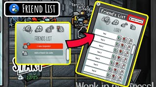 5 things about *NEW FRIEND LIST* In among us - Among Us new Update screenshot 4