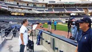 John Flint auditioning for the San Diego Padres PA Announcer