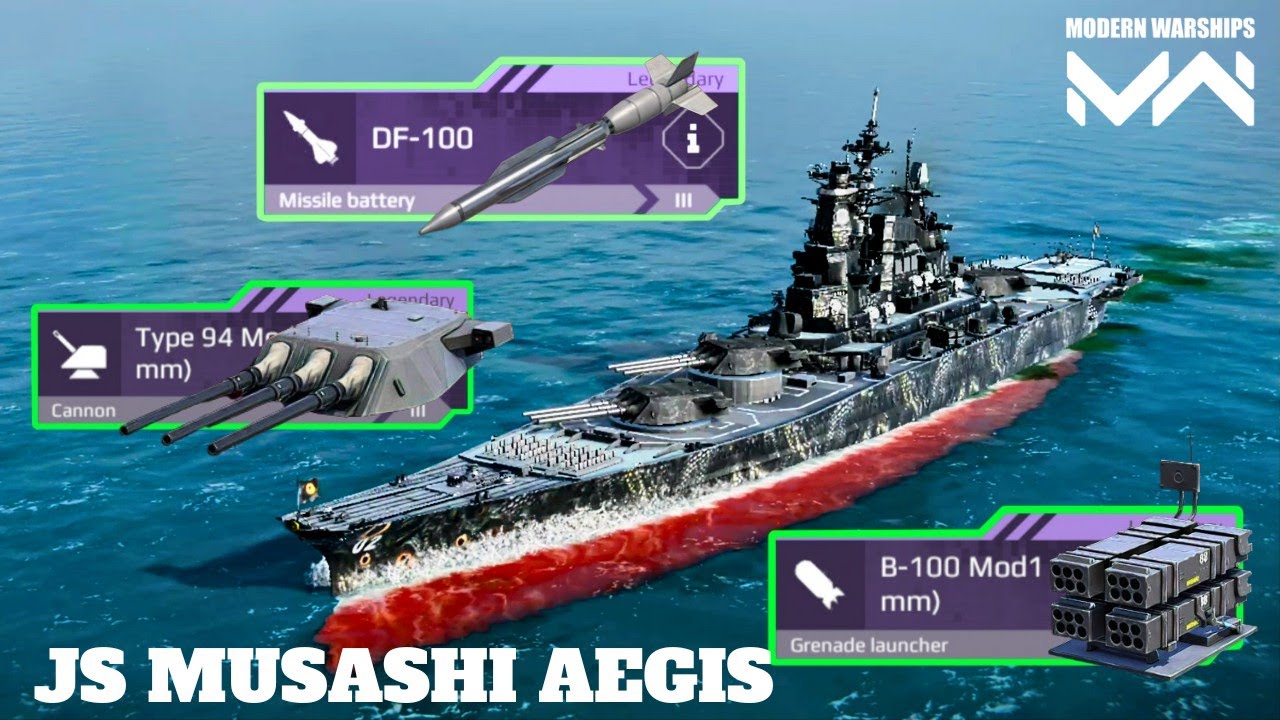 JS MUSASHI AEGIS - New battleships 🔥 worth or not 😎- modern warships