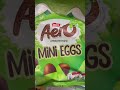 Aero peppermint yummy mini eggs delicious chocolate satisfying sounds asmr viral shorts