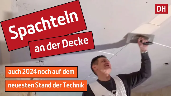 DHSpachteln einer Gipskartondecke - fill the ceiling / #DHTrockenbau Handwerk DIY