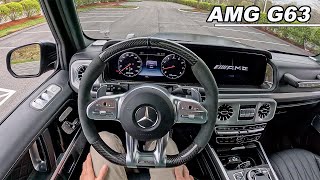 Driving the MercedesBenz AMG G63  577hp Triple Locked V8 OffRoad Super Car (POV Binaural Audio)