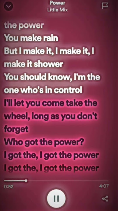 Power - Little Mix #lyrics #spotify #music #power #tiktoksong #littlemix #subscribe :) ♡♡