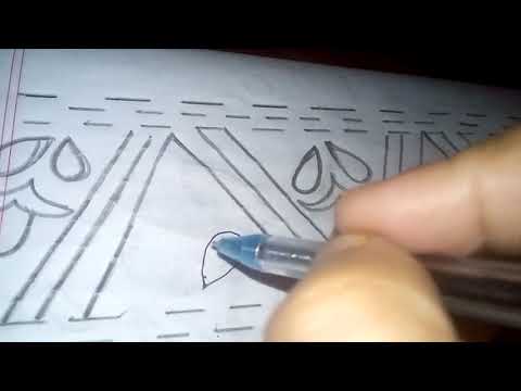 72- Hand embroidery border line Drowning tutorial 20 April 2020
