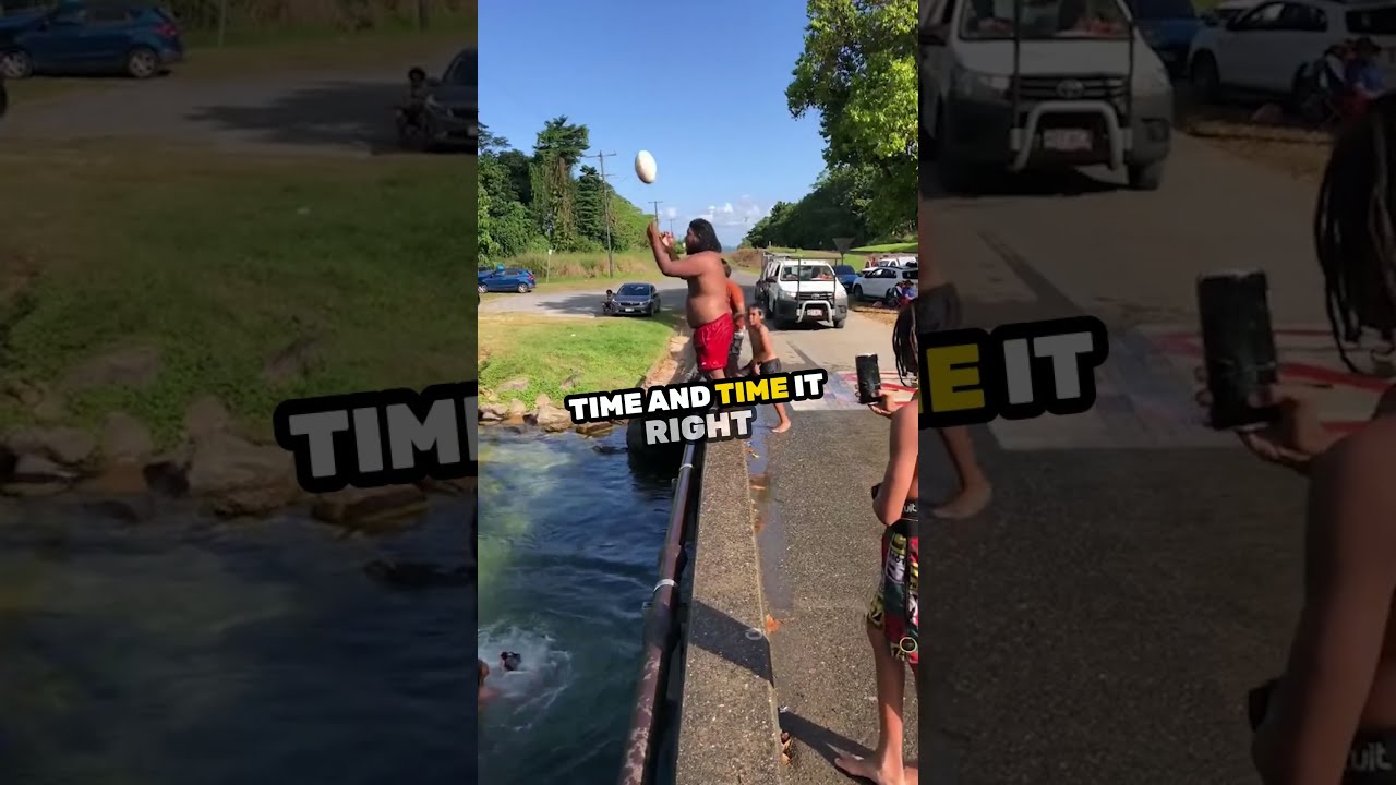 This Ball Trick When You Jump Into Water Is Incredible 