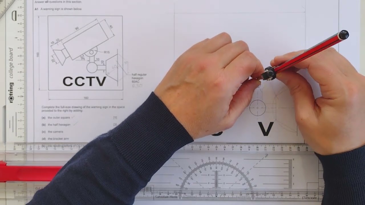 IGCSE DT Paper 5 2023 (0445/52)  Question A1- CCTV- hexagon