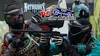 Austin Notorious and San Antonio X-factor Pro Paintball Raw Practice Footage 1/21/23