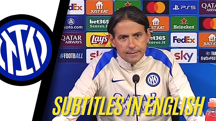 INTER: Simone Inzaghi Press Conference ahead of Inter vs Barça | Semifinal Champions League