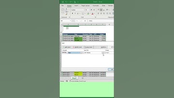 ការតំរៀបពណ៌ SORT COLOR #excel #spreadsheetmagic #microsoftexcel #spreadsheetsoftware #officesoftware