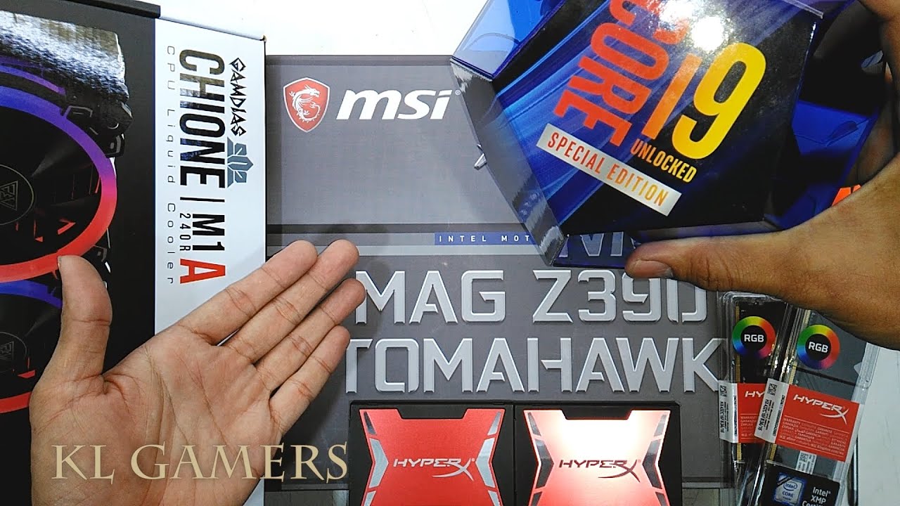 intel Core i9 9900KS 32GB Hyper X msi MAG Z390 TOMAHAWK GAMDIAS