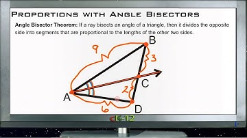 Proportions with Angle Bisectors: Lesson (Basic Geometry Concepts)
