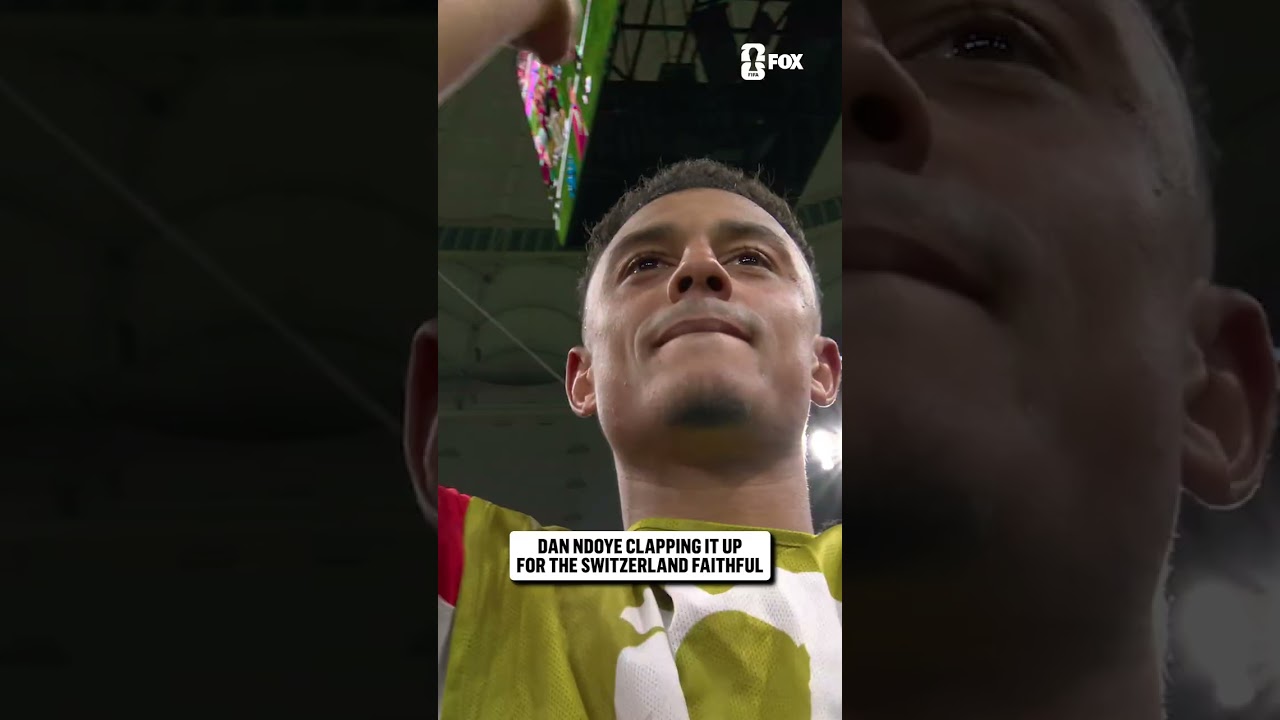 Dan Ndoye was hype after Switzerland advanced to the Round of 16