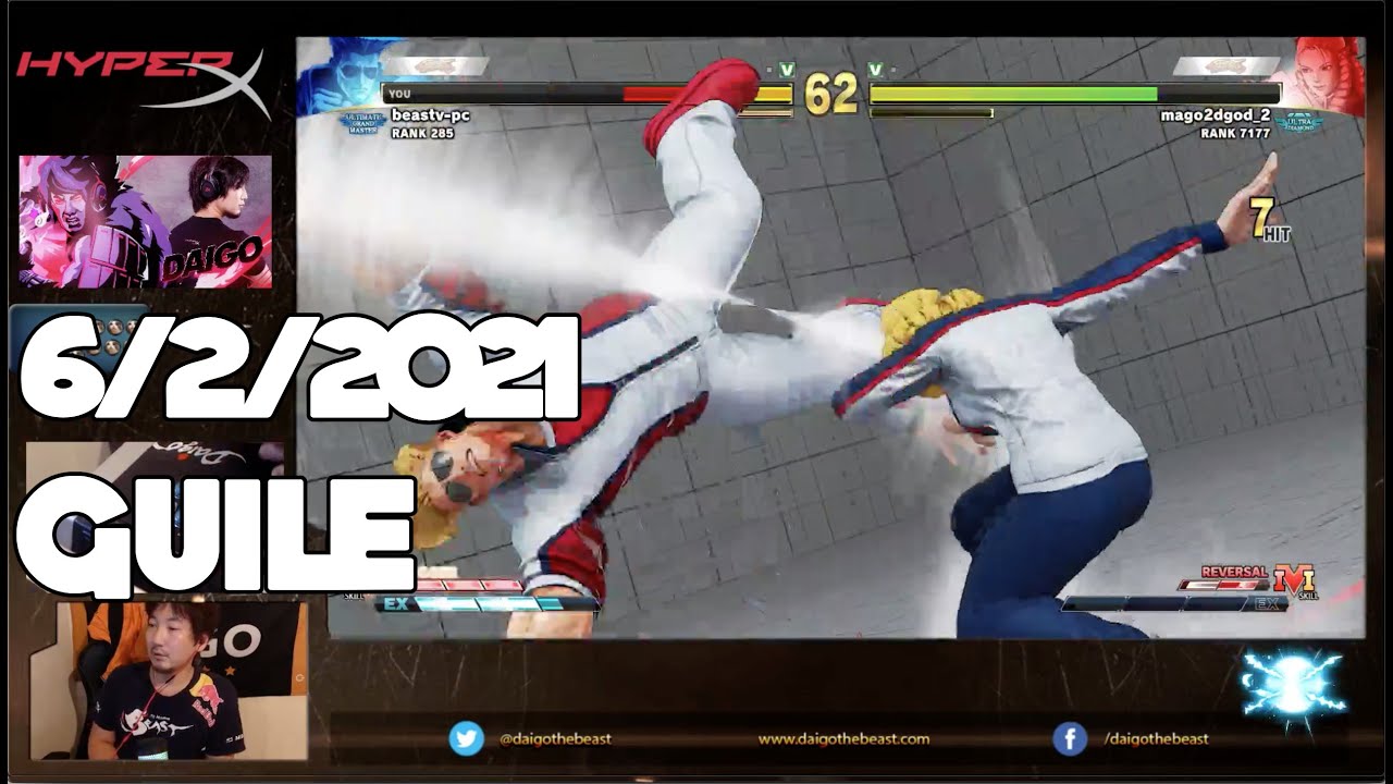 6/2/2021 ミルダム配信 Mildom - Street Fighter V ガイル Guile