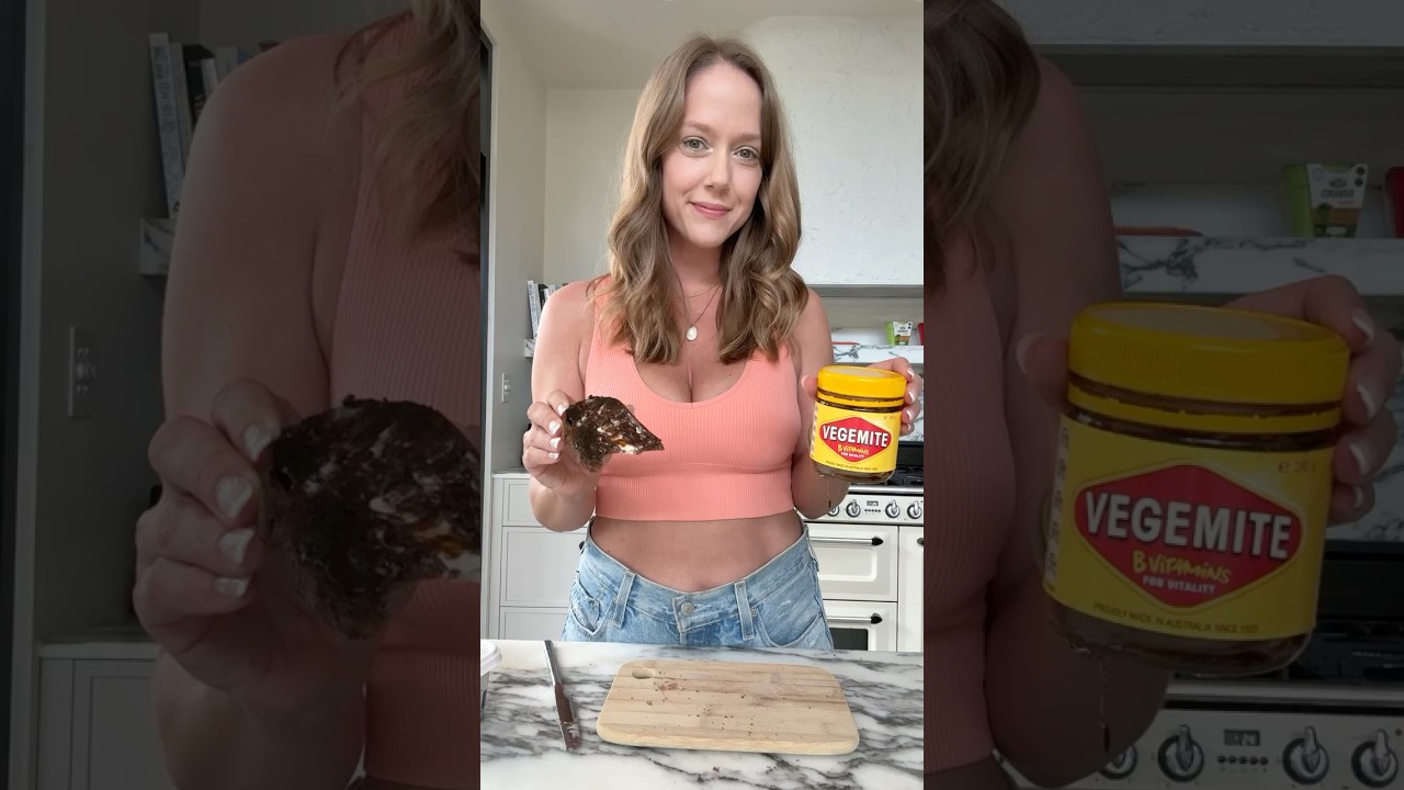 Trying Vegemite on toast
