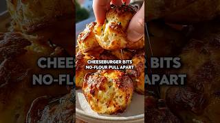 🍔🧀 Cottage Cheese Double Cheeseburger Bites—No Flour Cheesy Pull Apart #yotubeshorts#recipe #explore
