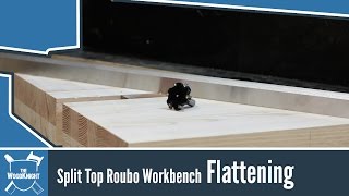 Flattening A Slab/Workbench (TWK Split Top Roubo Workbench)