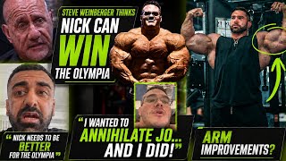 Nick Walker & Coach FIRE BACK at Jo Palacios! Steve Weinberger VERY impressed -Derek's arms GROWING