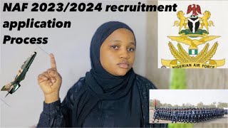 How to apply for Nigerian Air Force in 2023|  Step by step 2023/2024 application guidelines. screenshot 1