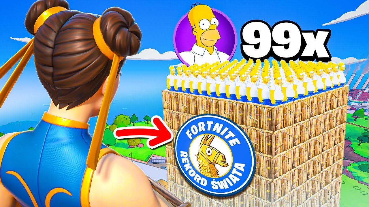 POBIŁEM 7 REKORDÓW SIMPSONÓW w Fortnite