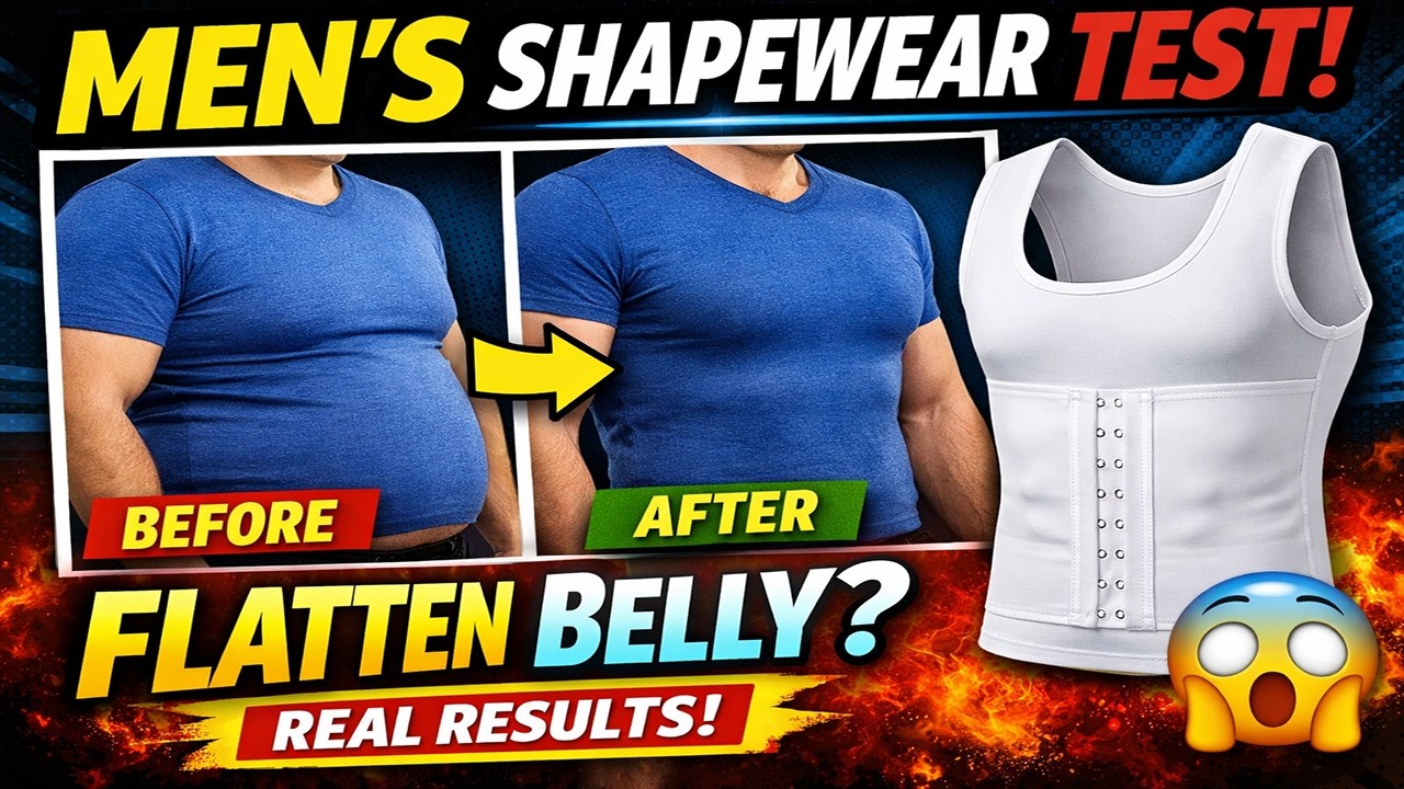 Обзор мужского корректирующего белья: Действительно ли этот мужской компрессионный жилет делает ж...