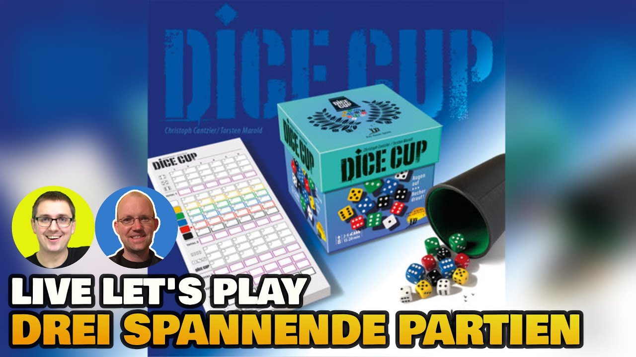 Dice Cup Drei Hasen in der Abendsonne Live Let's Play mit Flo & Ben