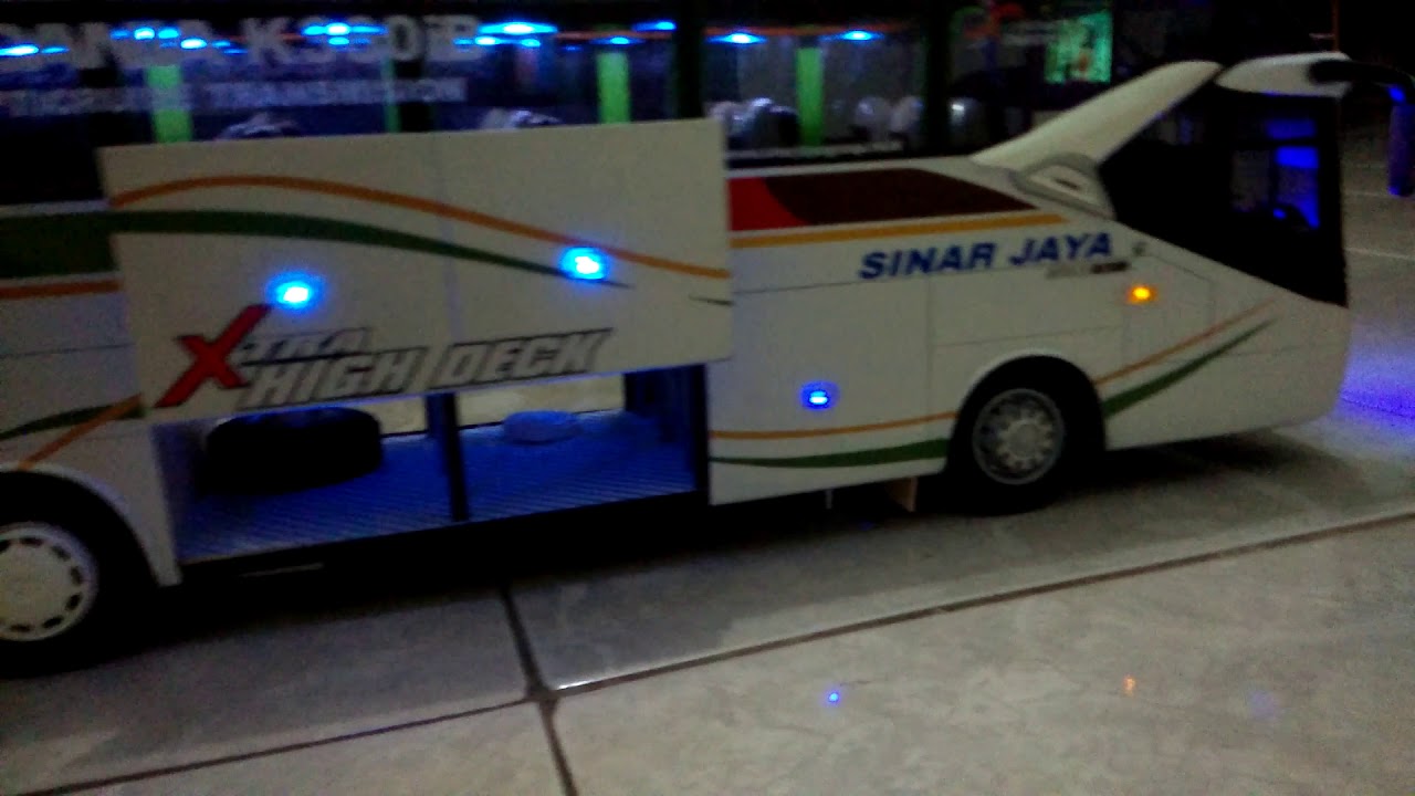Review Miniatur Bus sinar jaya sr2xhdprime buatan mas tryminiatur