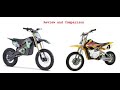 Review and Comparison of MotoTec 48v 1500w Pro vs  Razor MX650 (36v 650w) Dirt Bike