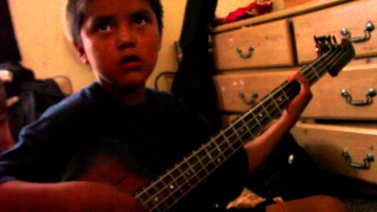 little boy playing the bass guitar...QUINTON!!! YouTube
