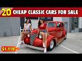 20 Dream Classic Cars You Can Actually Buy! #classiccarsforsale