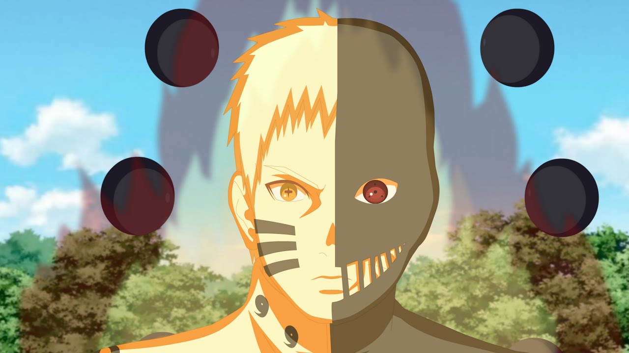 Naruto with Black Zetsu's power and Sharingan Madara as Isshiki's